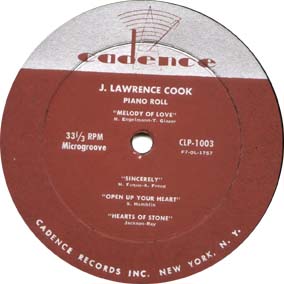 Cadence LP label - Side B