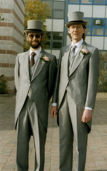 Steve & David outside the Registry Office