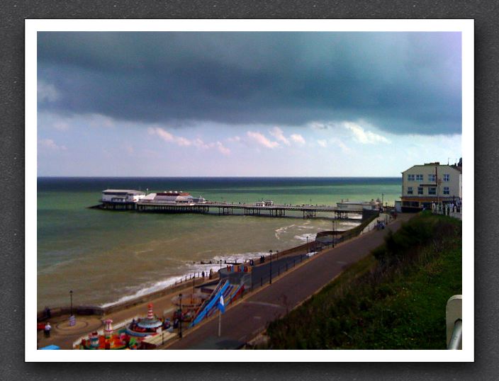 Pier and Beach from the Cliffs